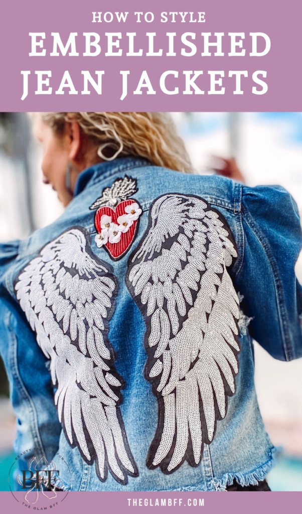 Beaded and embellished jean jackets are not only on trend, but they are very wearable. here are my top tips to style beaded denim jackets.